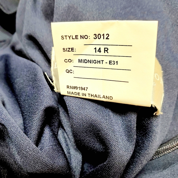 NWT Dessy Collection Off-the-Shoulder Criss Cross Back Trumpet Gown Sz 14 - Picture 6 of 11